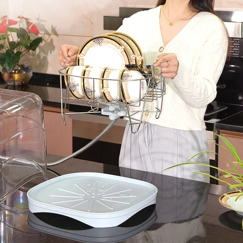 Simple Dishwasher Sink Lazy Dish Washing Washing Bowl and Chopsticks Cleaning Supplies Benchtop Dishwasher Lave Vaisselle