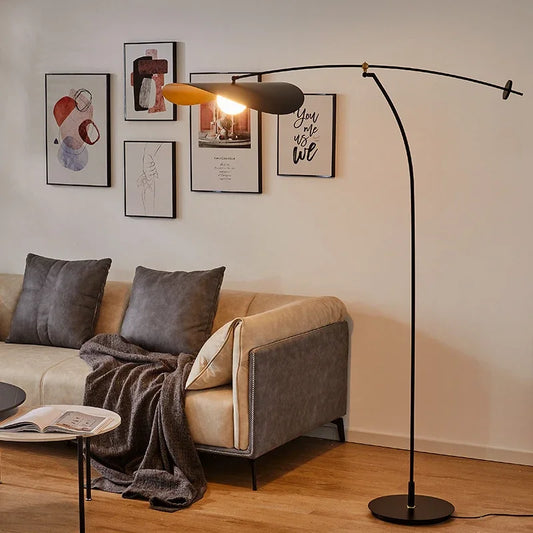 Modern Art LED Long Arm Floor Lamp for Living Room Bedroom Hotel Corner Decor Standing Light Adjustable Home Hanging Lighting