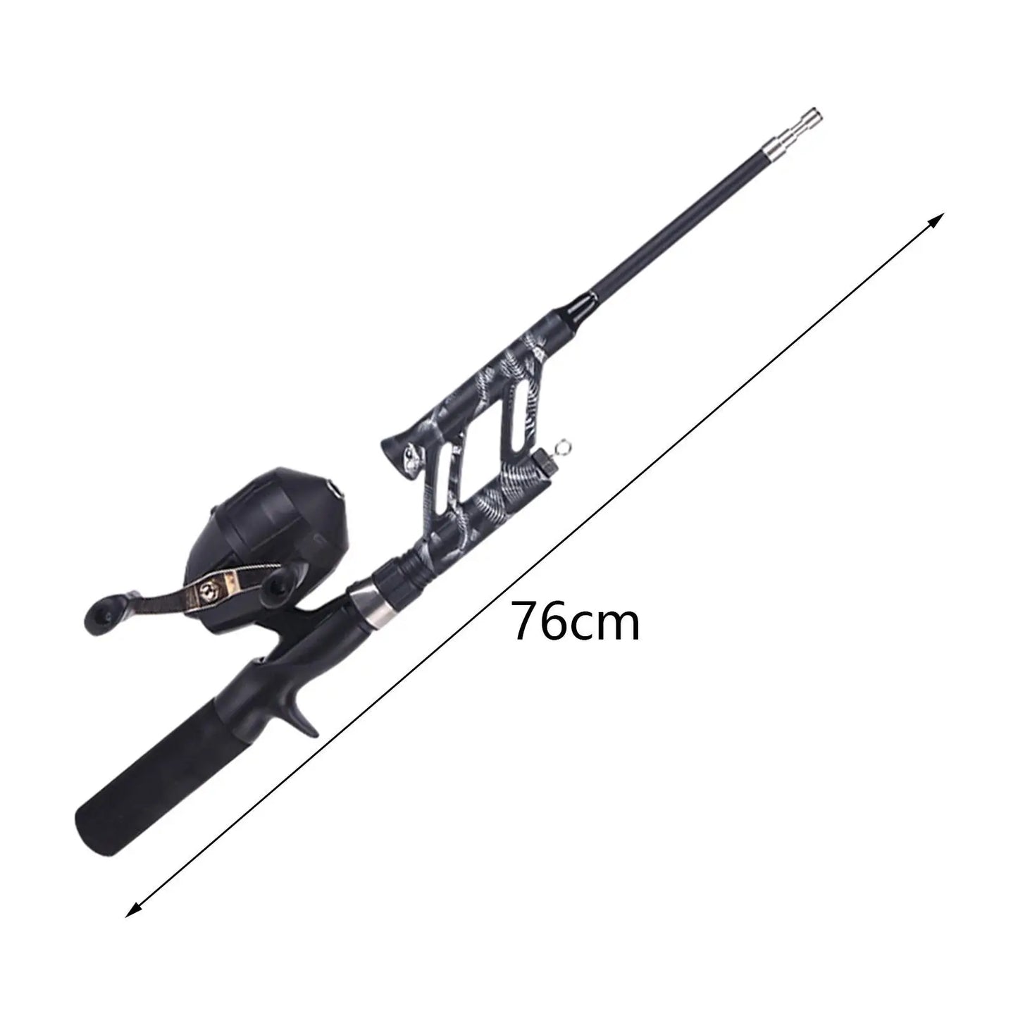 Fishing Rod and Reel Portable Ultralight Carbon Fiber Pole with EVA Handle