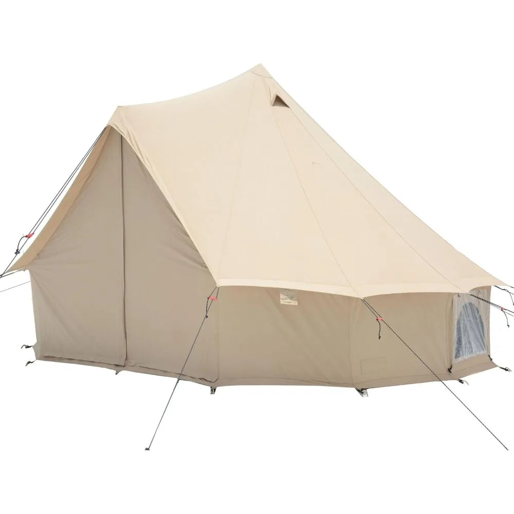 Regatta Canvas Bell Tent - w/StoveJack, Waterproof, 4 Season Luxury Camping and Glamping Yurt Tent Outdoor