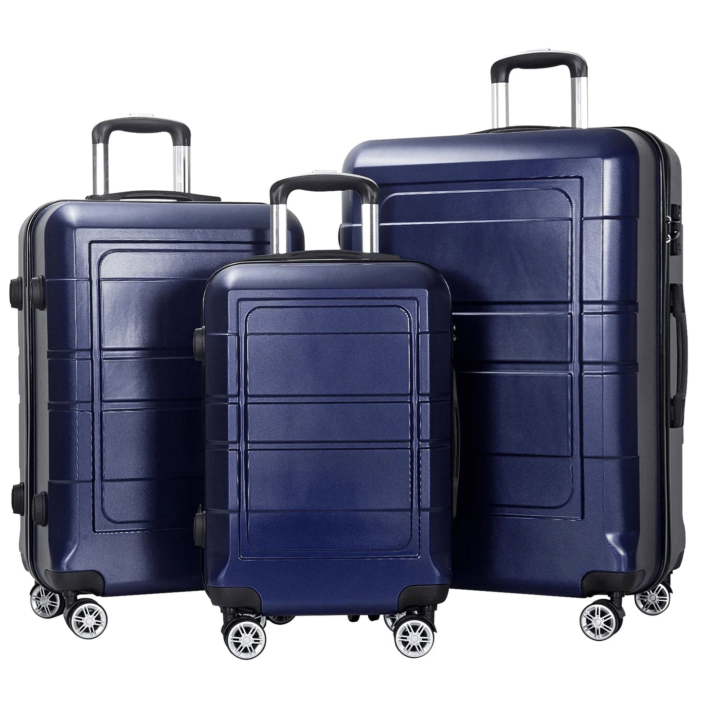 1/3 Piece Suitcase Luggage Sets, ABS Hardside Suitcase Set, TSA Lock, Carry On Luggage, Travel Suitcase with Spinner Wheel