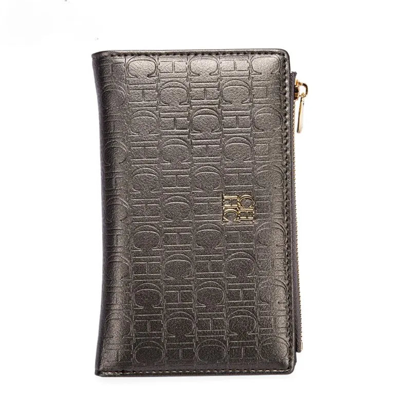 CHCH Simple Square Short Wallet for Women Small Wallet Women Luxury Purse Wallet with Card Clip Portable Bag