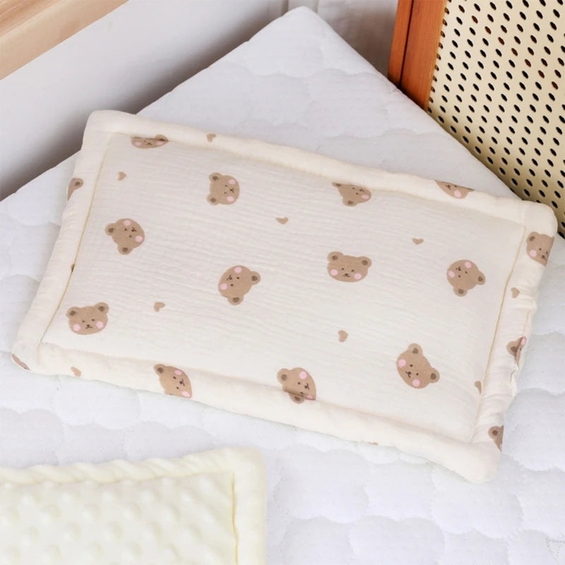 Babies Bedding Pillow Gentle Newborn Infant Pillow Lovely Designed for Newborns Comfort Sleep Pillow