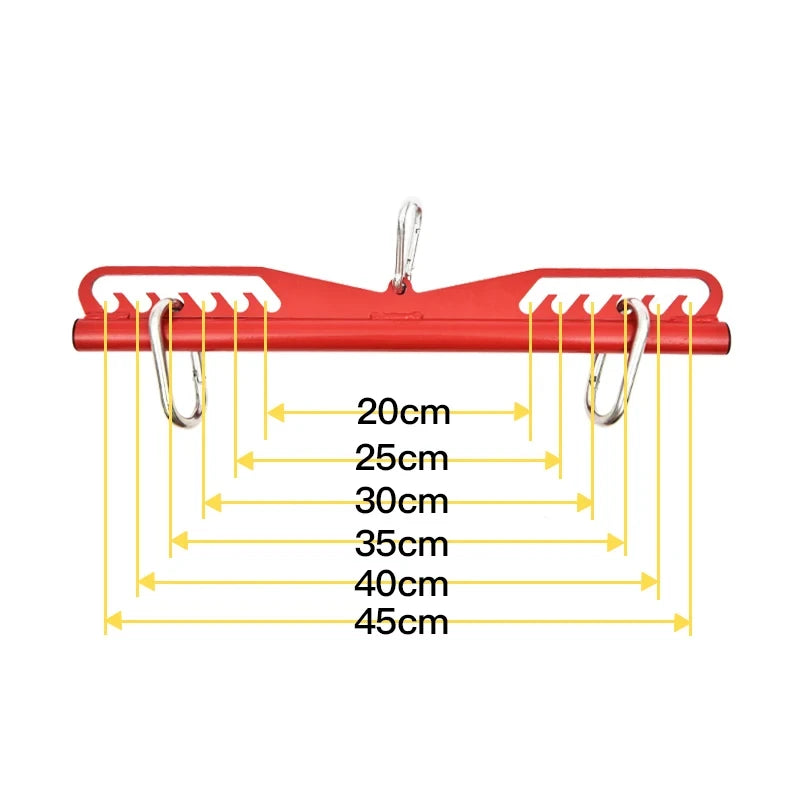 Adjustable Fitness Lat Pull Down Bar Gym Pulley Cable Machine Attachments Home Biceps Triceps Back Blaster Rowing Workout Handle