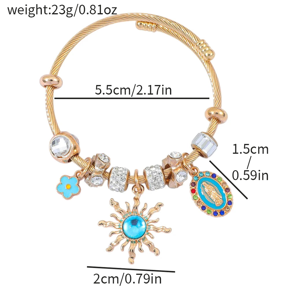 Jesus Bracelet Gold Fashion Metal Hookless Vintage Bracelet Women's Bracelet Favorite