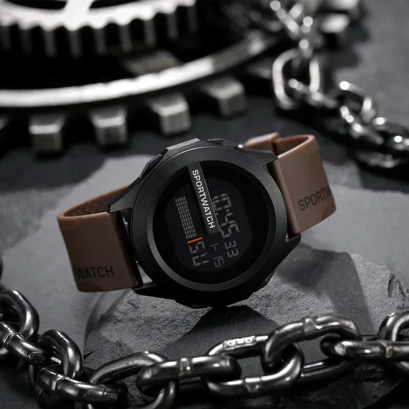 Men's Sports Watches Luxury Digital Watch Stopwatch Luminous Date Week Multifunction Fitness Electronic Wristwatch Clock Relogio