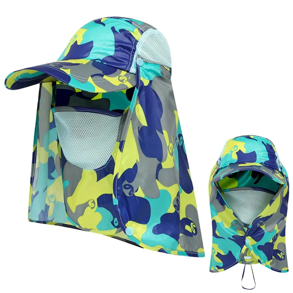 Hunting Camping Hiking Fishing Hats Outdoor UV protection Sun Protection Breathable Caps Full Head Quick-dry Headwear Men Women