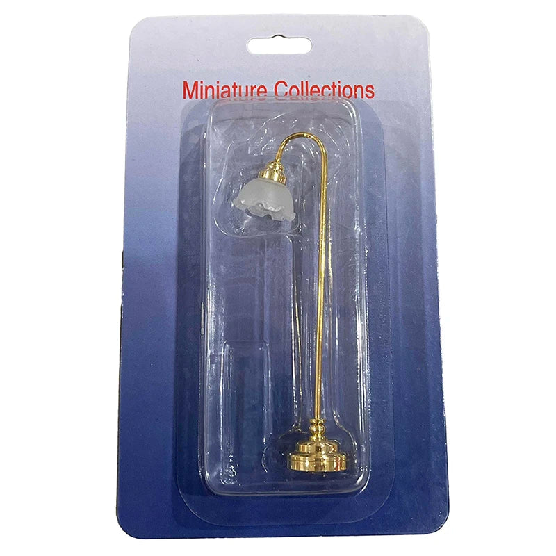 1/6 1/12 Dollhouse Miniature LED Floor Lamp Battery Operated With ON/OFF Switch