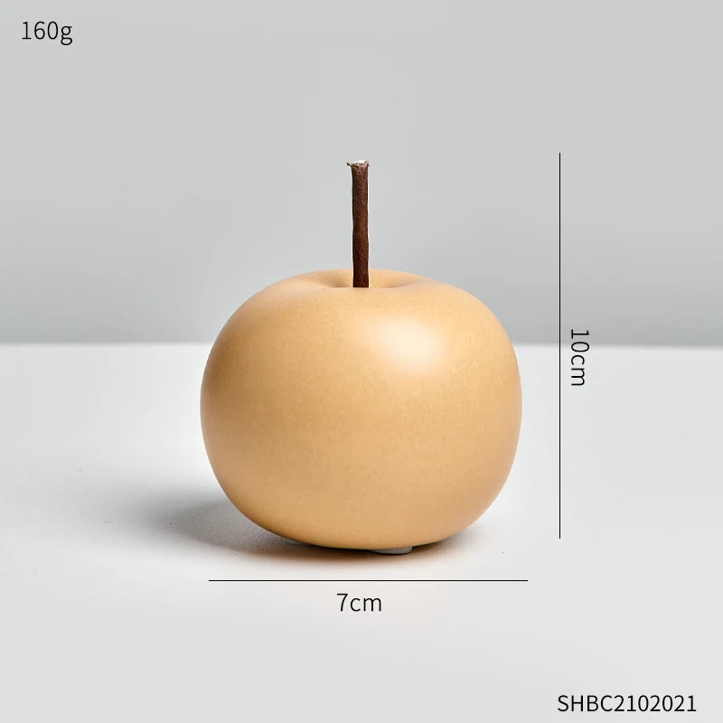 Fruit Statues and Statues Apple Sculptures  Figurines for Interior House Decorations Modern Home Decoration Luxury Room Decor