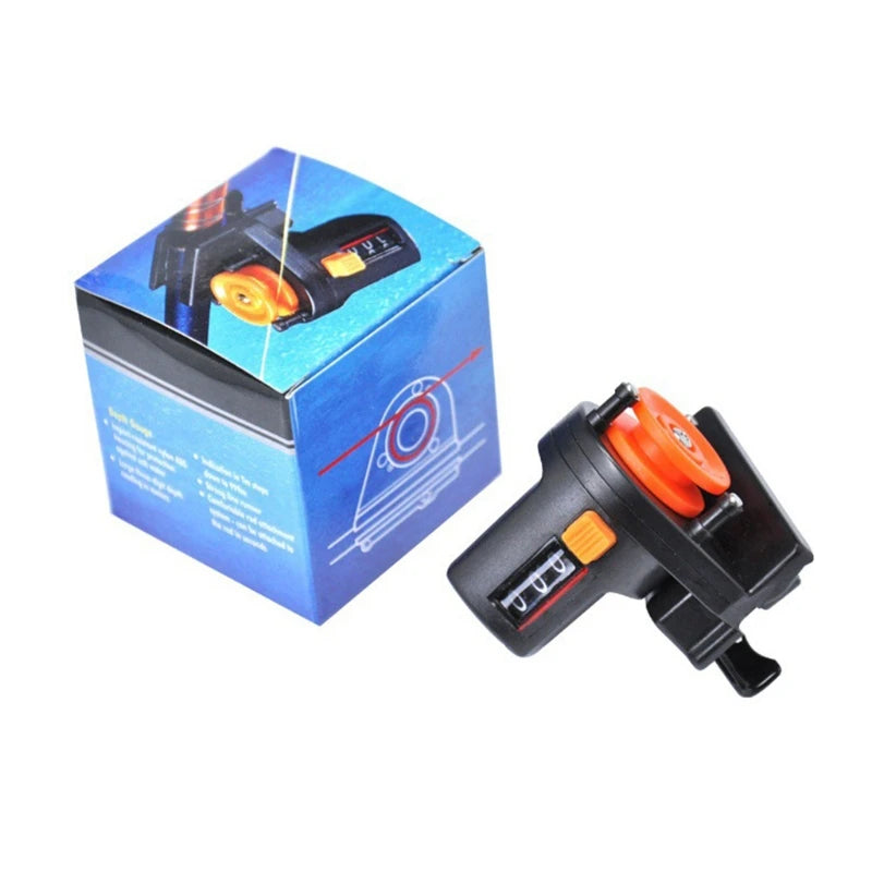 Fish Finder Wire Gauge 0-999M Portable Length Counter Tackle Fishing Line Depth Counter Digital Display Length Gauge