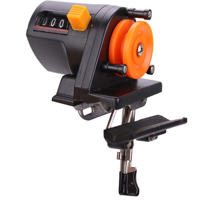 Fish Finder Wire Gauge 0-999M Portable Length Counter Tackle Fishing Line Depth Counter Digital Display Length Gauge