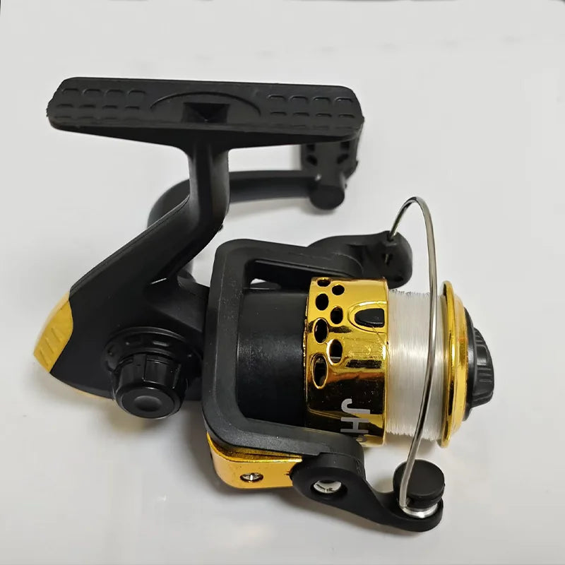 Rooblinos Spinning Fishing Reels 5.2:1 Wheel Plastics Spinning Reel Fishing Lure Wheel Vessel Bait Casting Flying