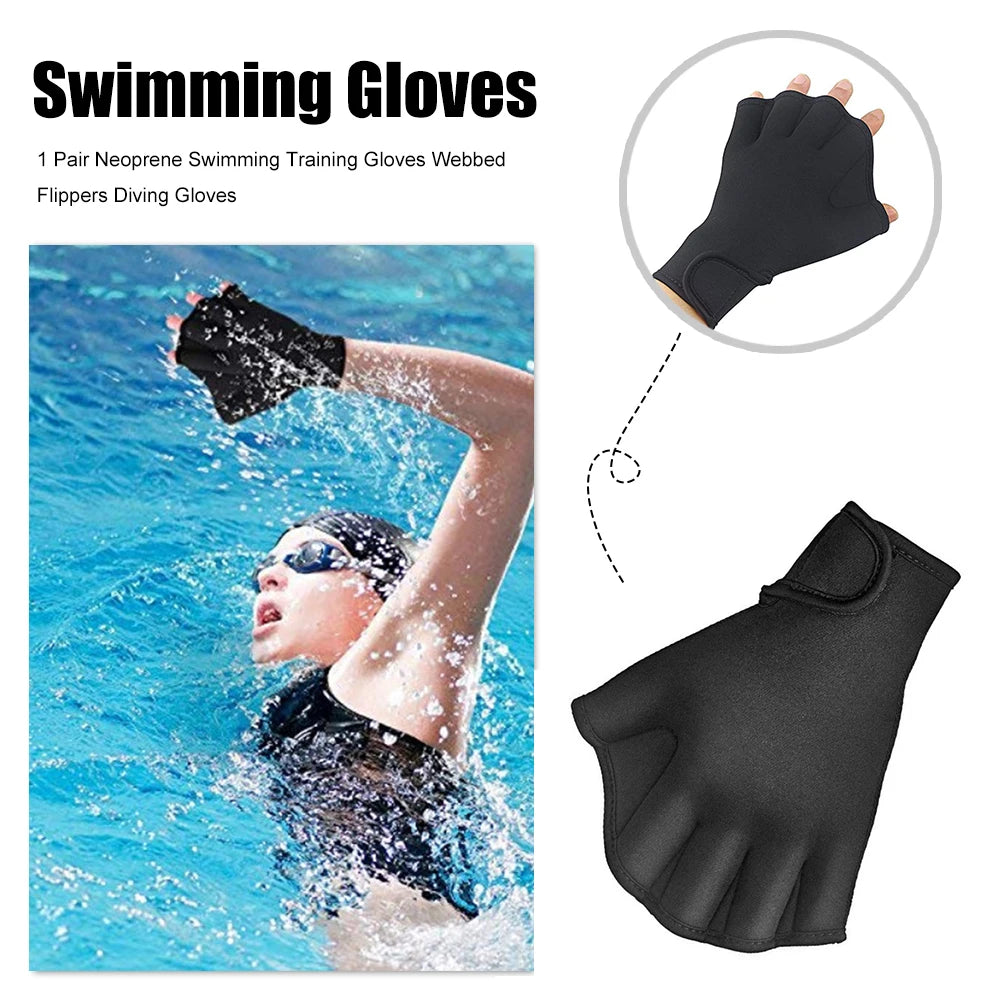 Silicone Swimming Fins Flipper Men Women Child Swim Pool Sport Professional Training Finger Hand Webbed Gloves Paddles Equipment