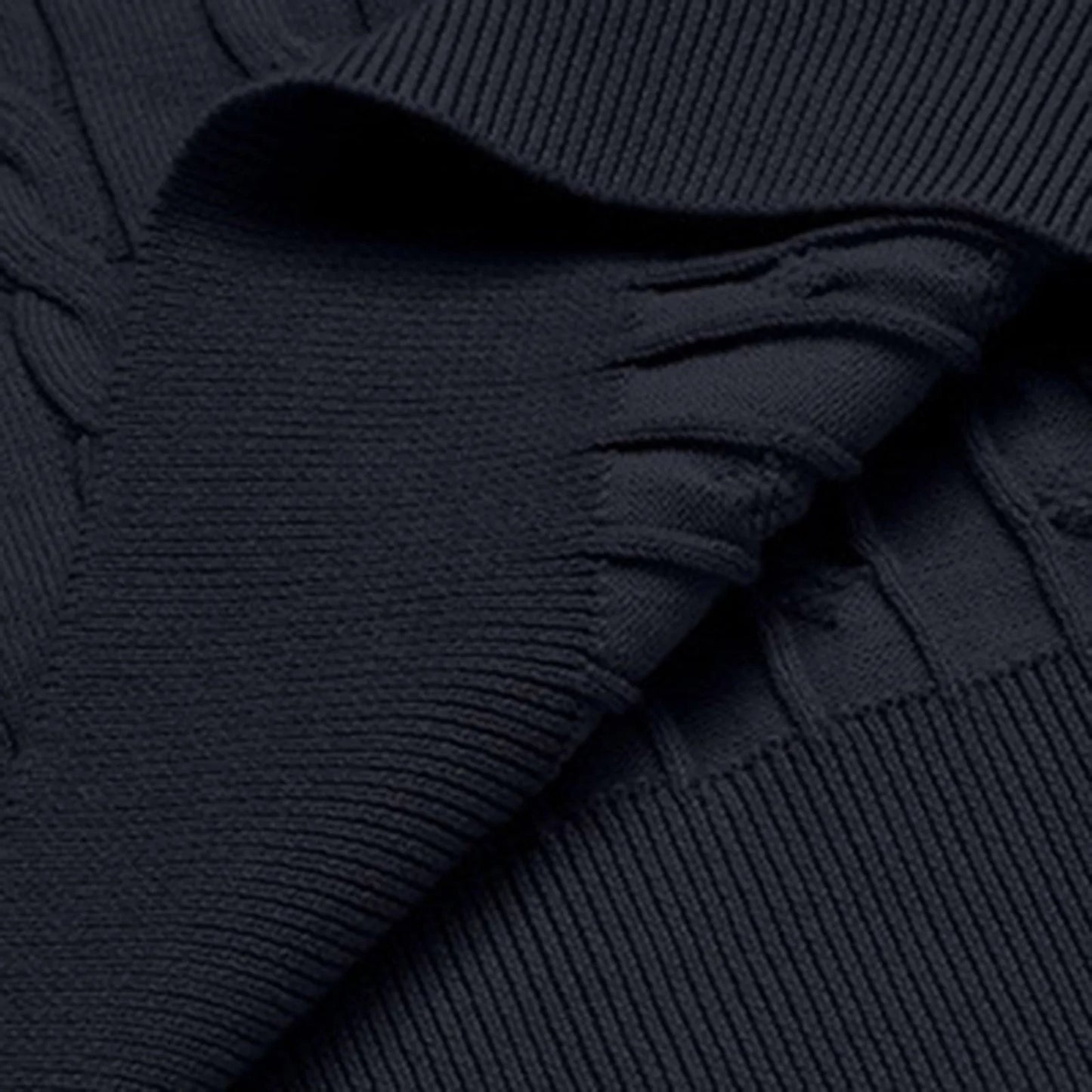 2024 Autumn Winter New Oversized Business Cable Knit Sweaters Men Office Long Sleeve Knitted Casual Warm Vintage Pullover Tops