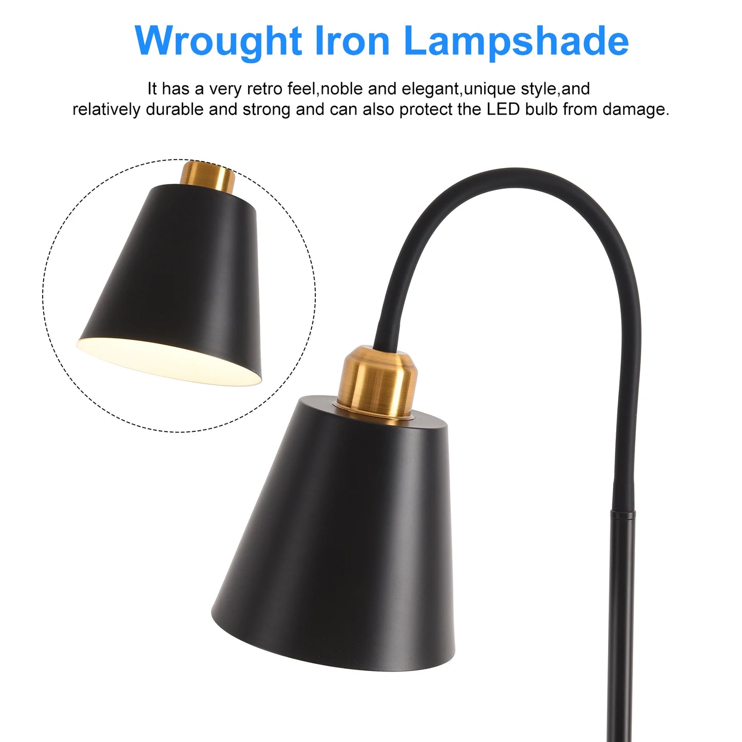 Modern Simple floor lamp Iron LED Standing Lamp Adjustable Lamp For Living Room Office Reading Bedroom Study Decor Lighting