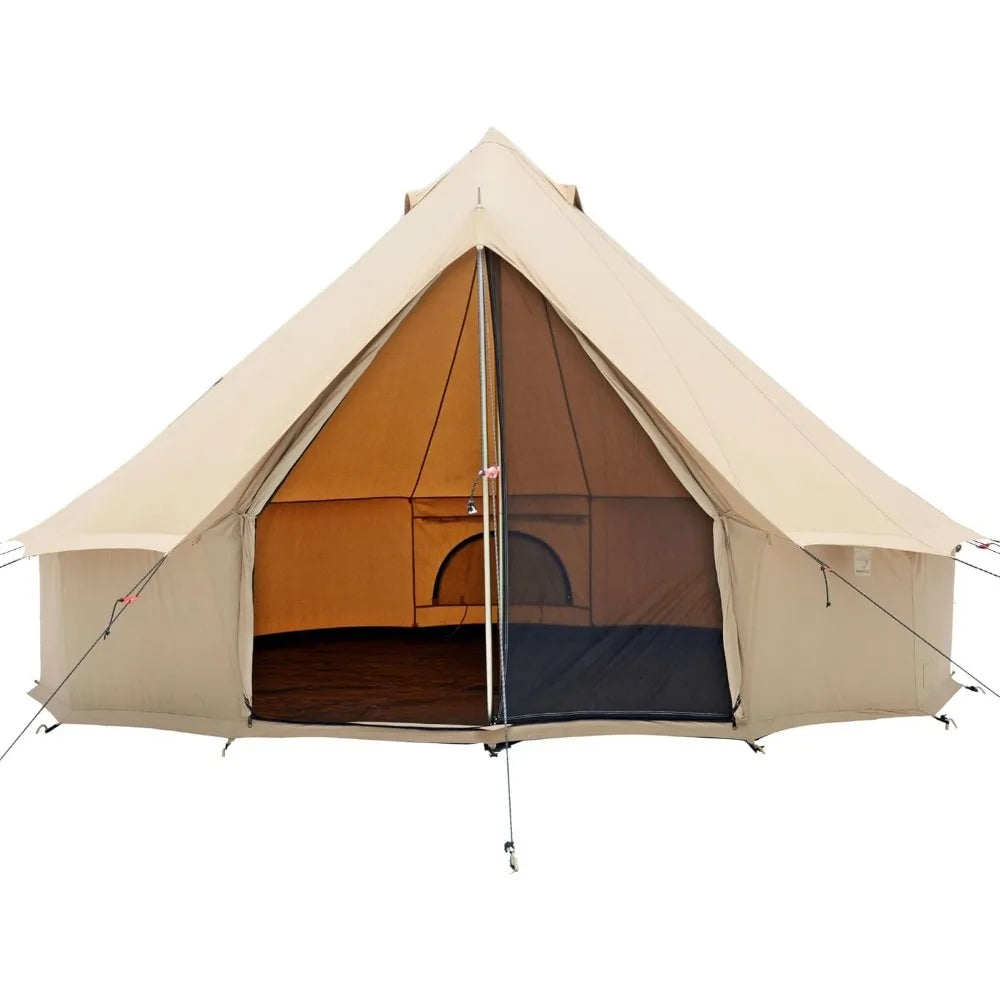 Regatta Canvas Bell Tent - w/StoveJack, Waterproof, 4 Season Luxury Camping and Glamping Yurt Tent Outdoor