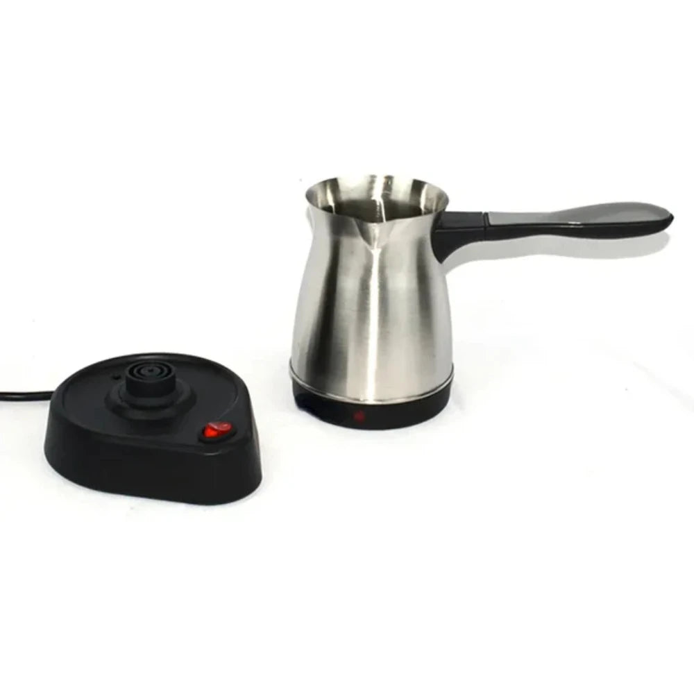 2023 New 220V 5 Cup  Turkish Greek Coffee Maker Stainless Steel Machine Moka Pot Stainless Steel Domestic Coffee Machine