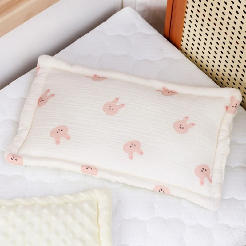 Babies Bedding Pillow Gentle Newborn Infant Pillow Lovely Designed for Newborns Comfort Sleep Pillow