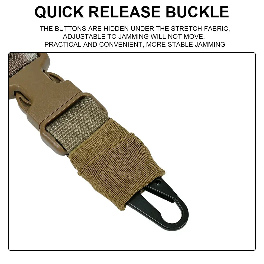 Tactical Shot Gun Belt Hunting Gear Double Point Gun Sling Shoulder Strap Rifle Rope Belt With Metal Buckle Hunt Accessories
