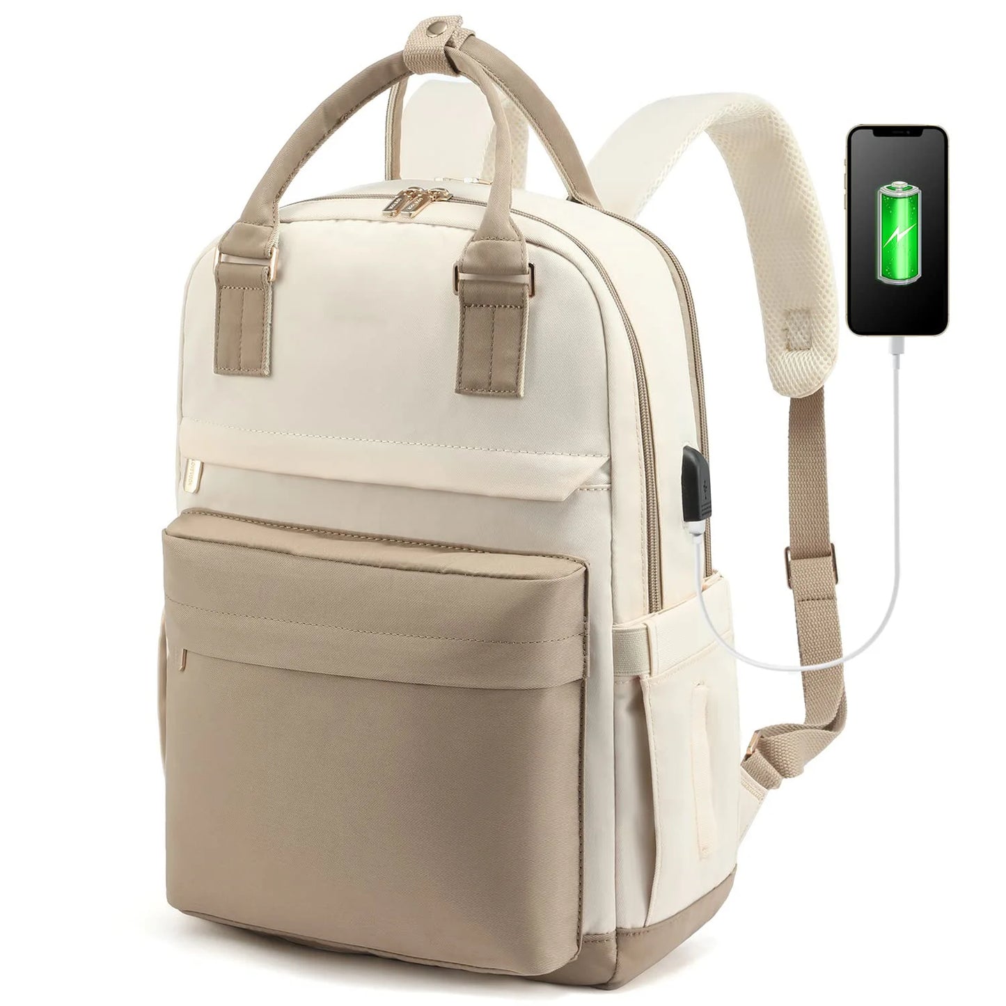 Laptop Backpack for Women 17 Inch Laptop Bag with USB Port, Fashion Waterproof Backpacks Stylish Travel Bag