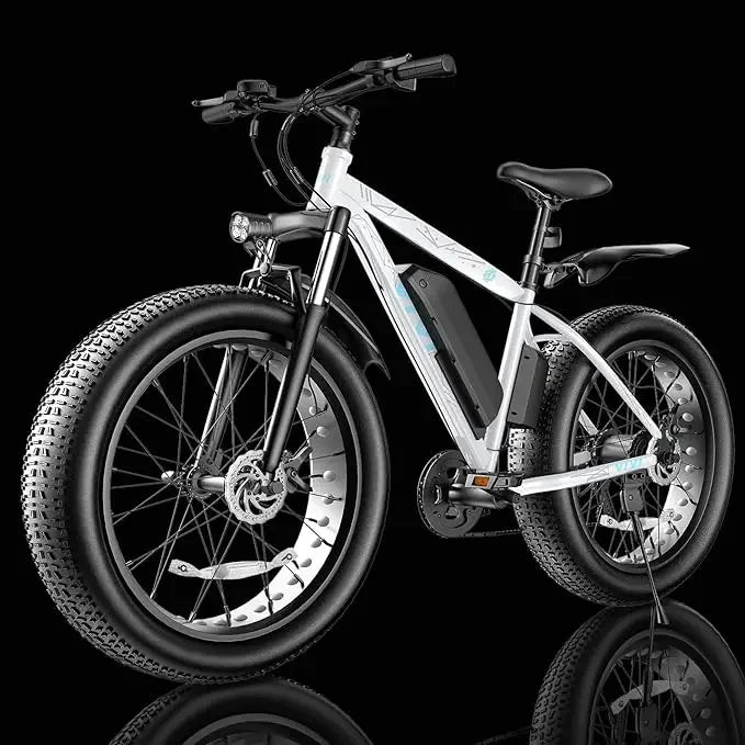 Electric Bike 500W 26" x 4.0 Fat Tire Electric Bike with 48V 13Ah Removable Battery, 7 Speed, 25MPH, Cruise Control