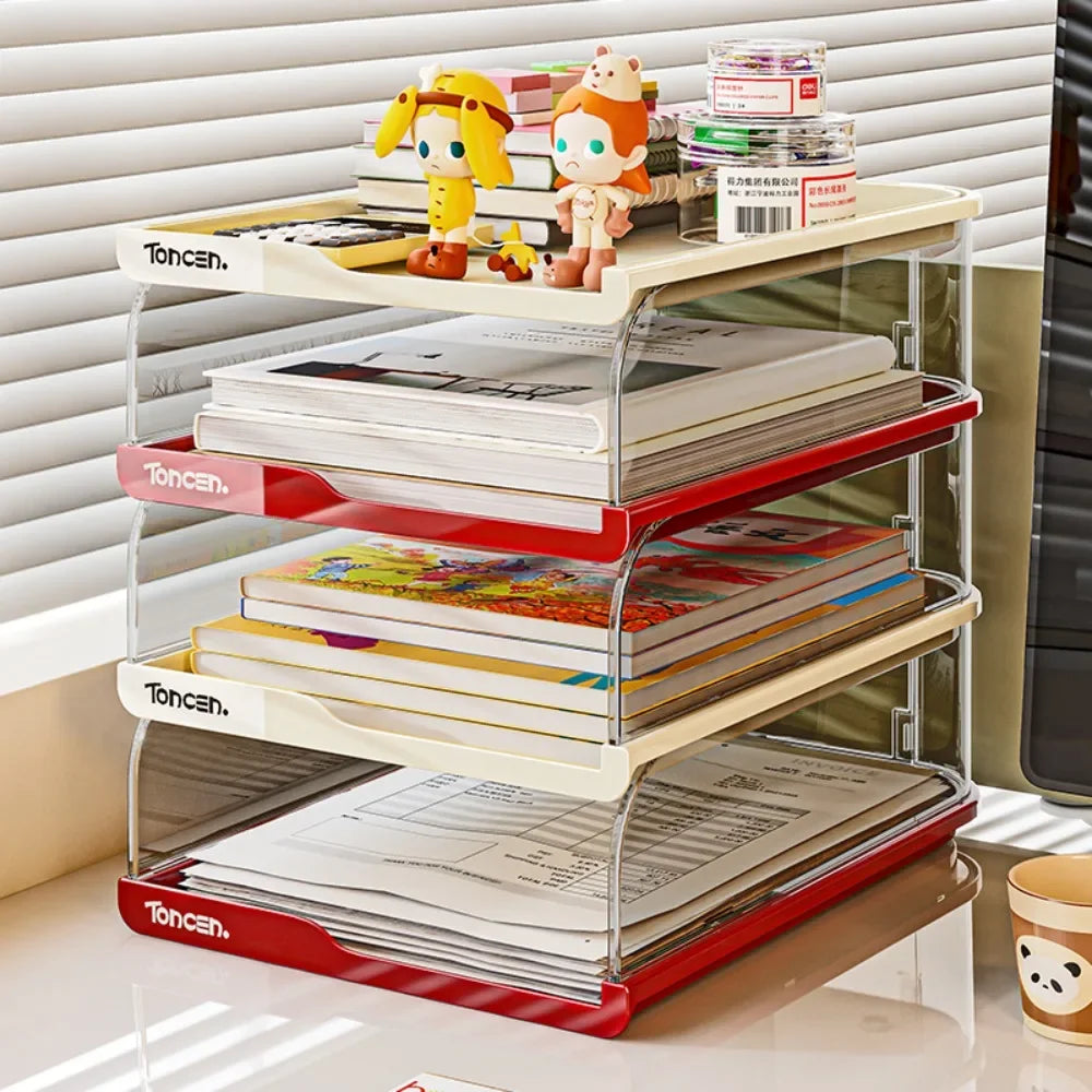 Frame File Organization Information Desktop Storage Rack Desk Storage File Basket Multi-Layer File Rack Folder Storage Box