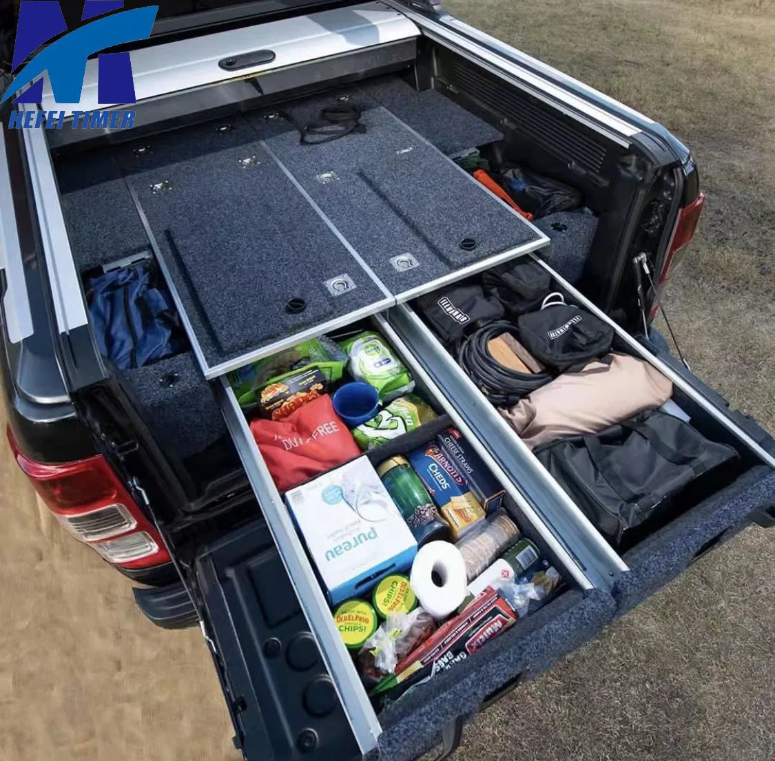 Best 4X4 Truck Heavy Duty Stainless Steel Outdoor Bbq Grill Sliding Cooking Drawers Camping Kitchen Ice Coller Tray