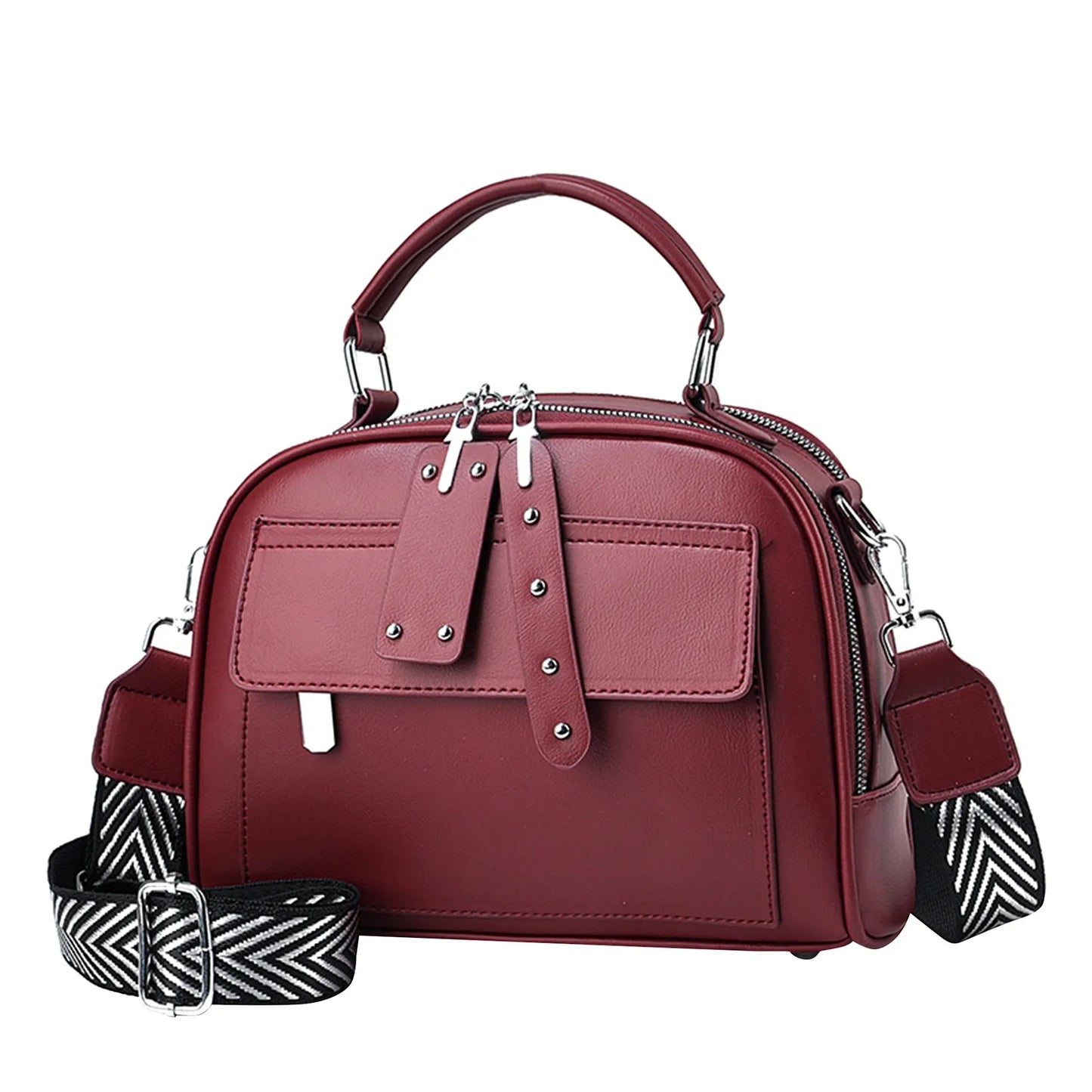 Retro Women's Handbag Crossbody Bags 2024 Korean Fashion Handbag Vintage Women's Shoulder Bag Mini Multi-function Pu Leather Bag