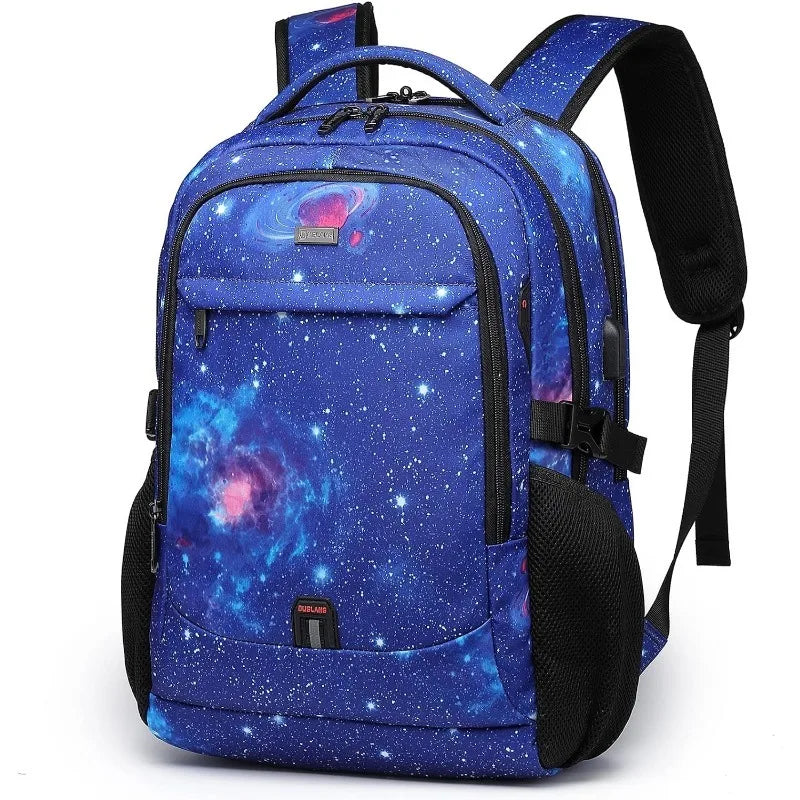 17 Inch Laptop Backpack for Travel Water Resistant College Backpack for Men Laptop Bag with USB Charging Port,Black