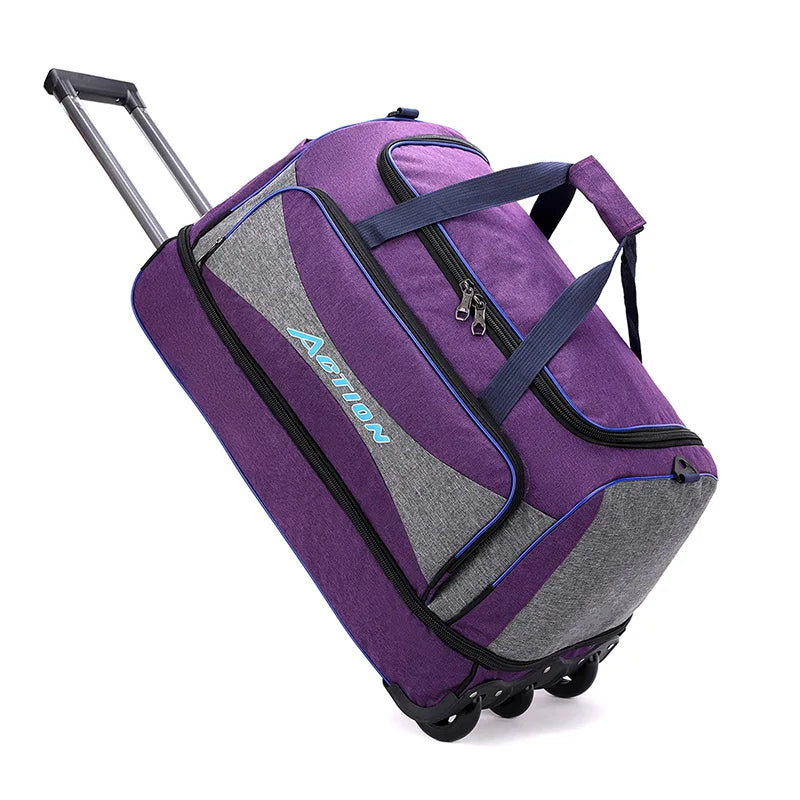 Large capacity Trolley Bag Travel Suitcase Boarding Bag Oxford waterproof Luggage Bag Rolling Luggage with Wheels
