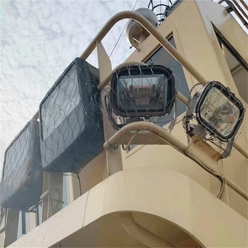 High Quality Stainless Steel Rope Mesh Lamp Shade Fishing Boat Searchlight Protection Net Corrosion Resistance