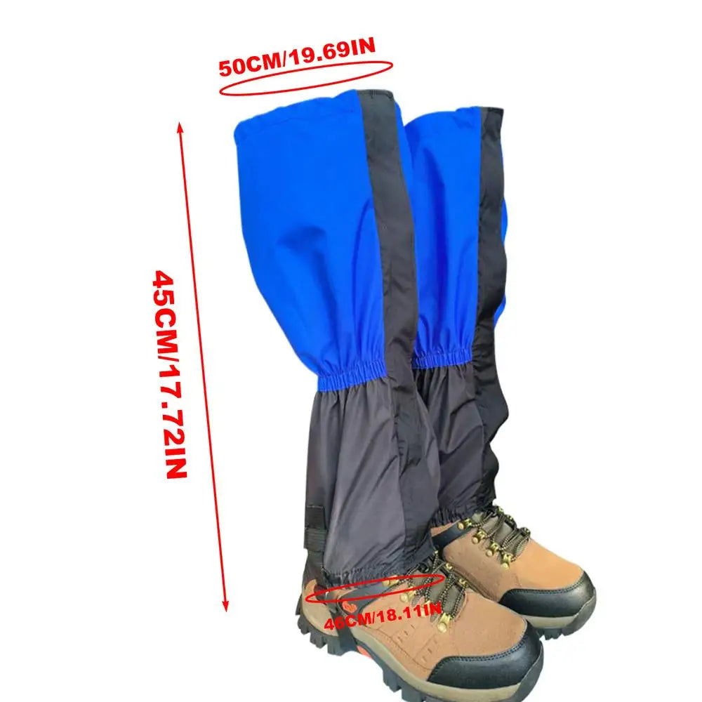 Waterproof Camping Leg Gaiters Hiking Boot Legging Shoes Gaiters Shoe Cover Adjustable Boot Gaiters For Snow Climbing Accessoriy