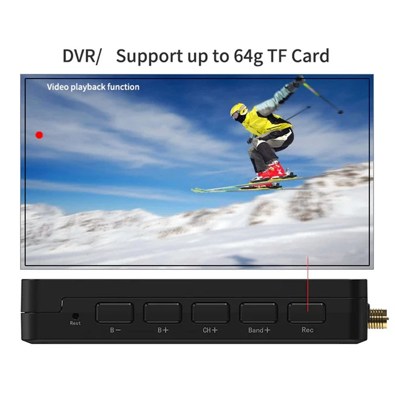 5 Inch FPV Monitor 5.8G 40CH Diversity Receiver With DVR 4000Mah FPV Drone Monitor For RC Drone Radio Controller