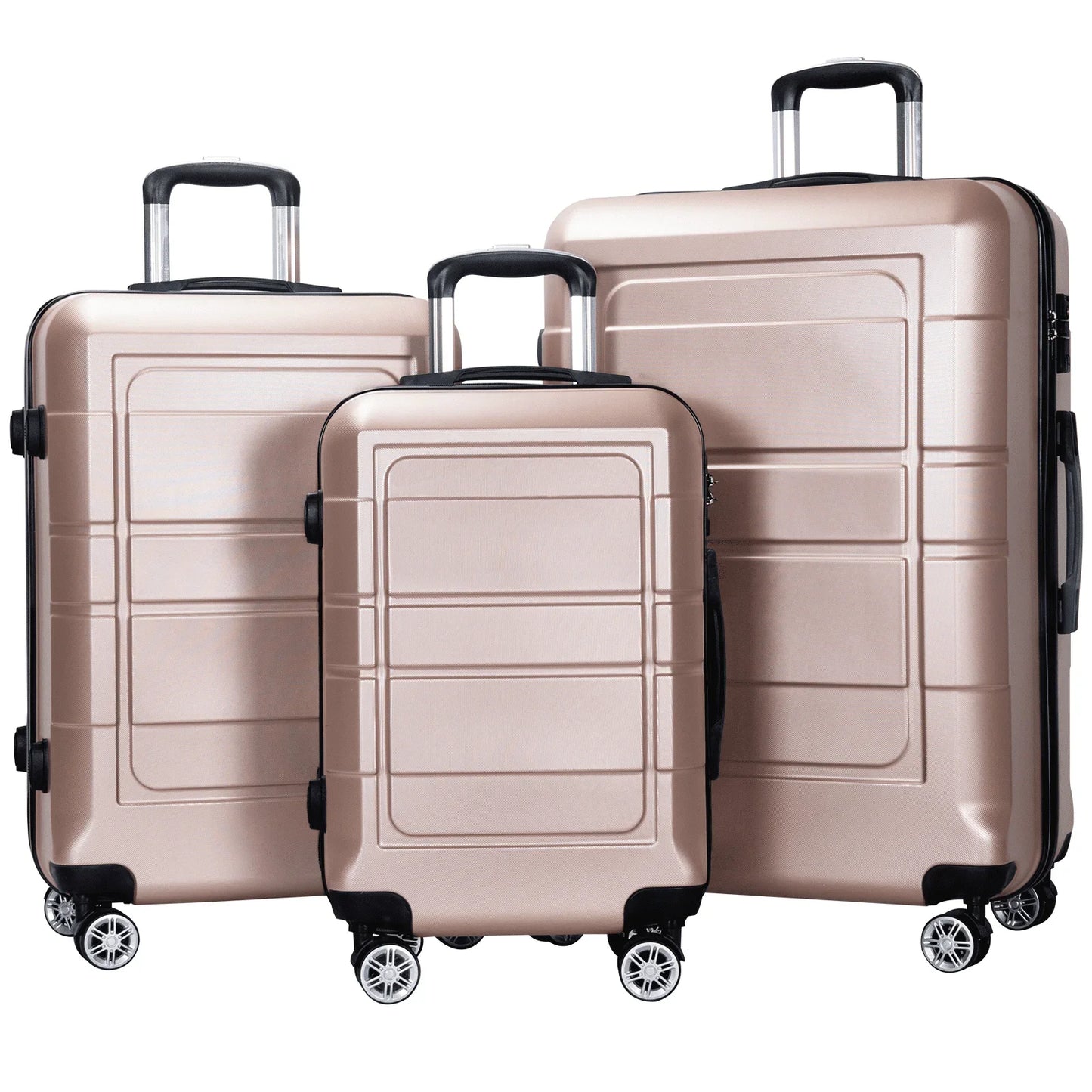 1/3 Piece Suitcase Luggage Sets, ABS Hardside Suitcase Set, TSA Lock, Carry On Luggage, Travel Suitcase with Spinner Wheel