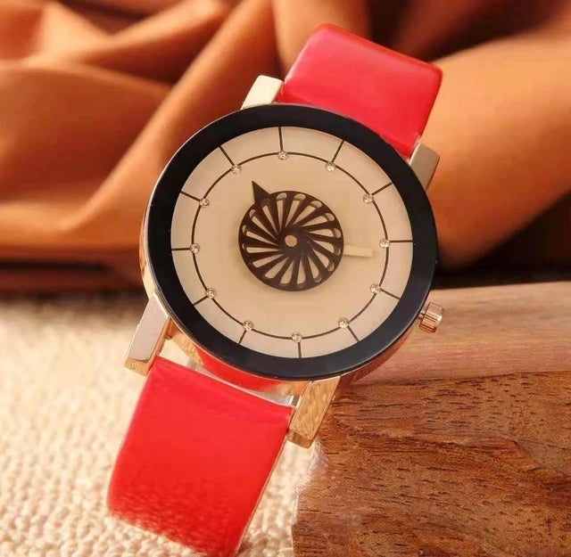 WOKAI high quality casual men's belt quartz watch classic retro Roman simple style business male student electronic clock