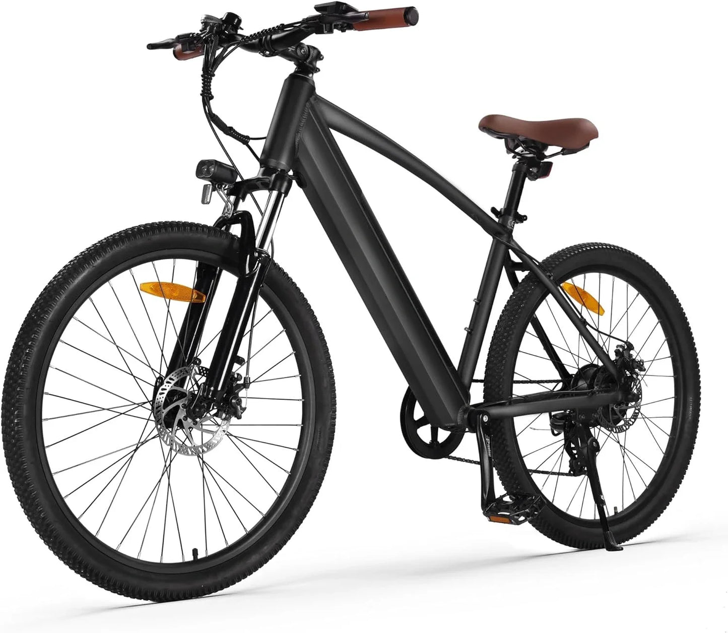 Electric Mountain Bike Removable Built in Battery, 350W(Peak 500W) Brushless Motor, Bicycle with 7 Speed, Max 50 Miles