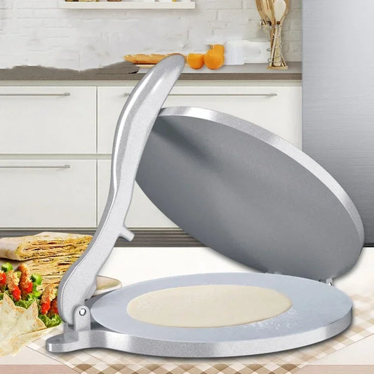 20cm DIY Tortilla Press Maker Aluminium Alloy Manual Corn Tortillas Dough Pressing Tools Kitchen Bakeware Cooking Accessories