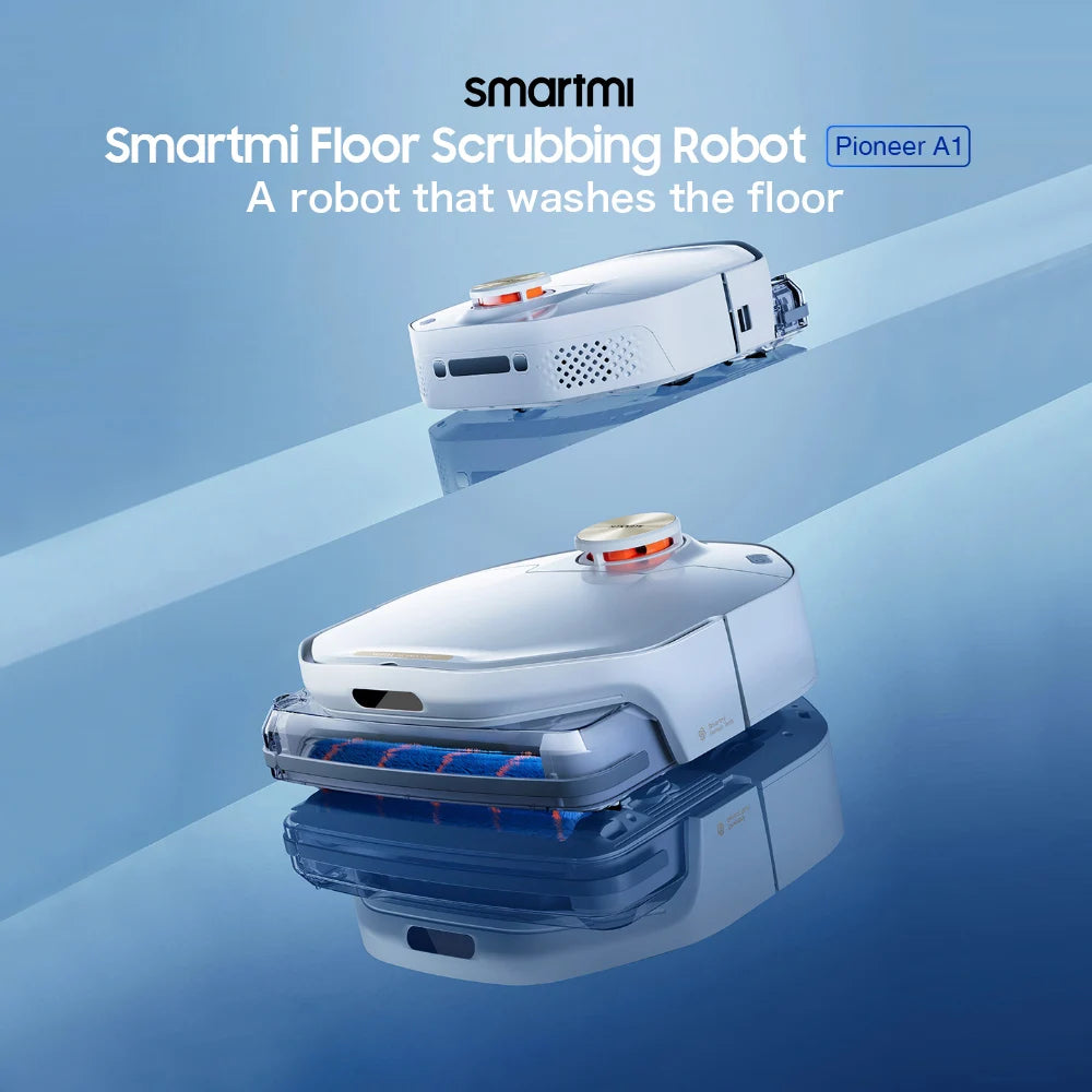 Smartmi Floor Scrubber Vacuum Cleaner Robot Household Appliances Sweeper Automatic Intelligent Dry Wet Cleaning Machine 4000pa