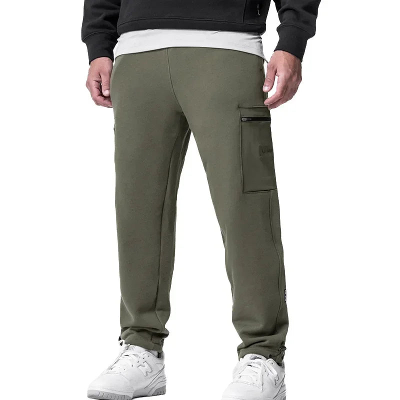 Men Cotton Gym Pants Sport Running Jogging Sweatpants Joggers Casual Trousers Training Bodybuilding Workout Fitness Track Pants