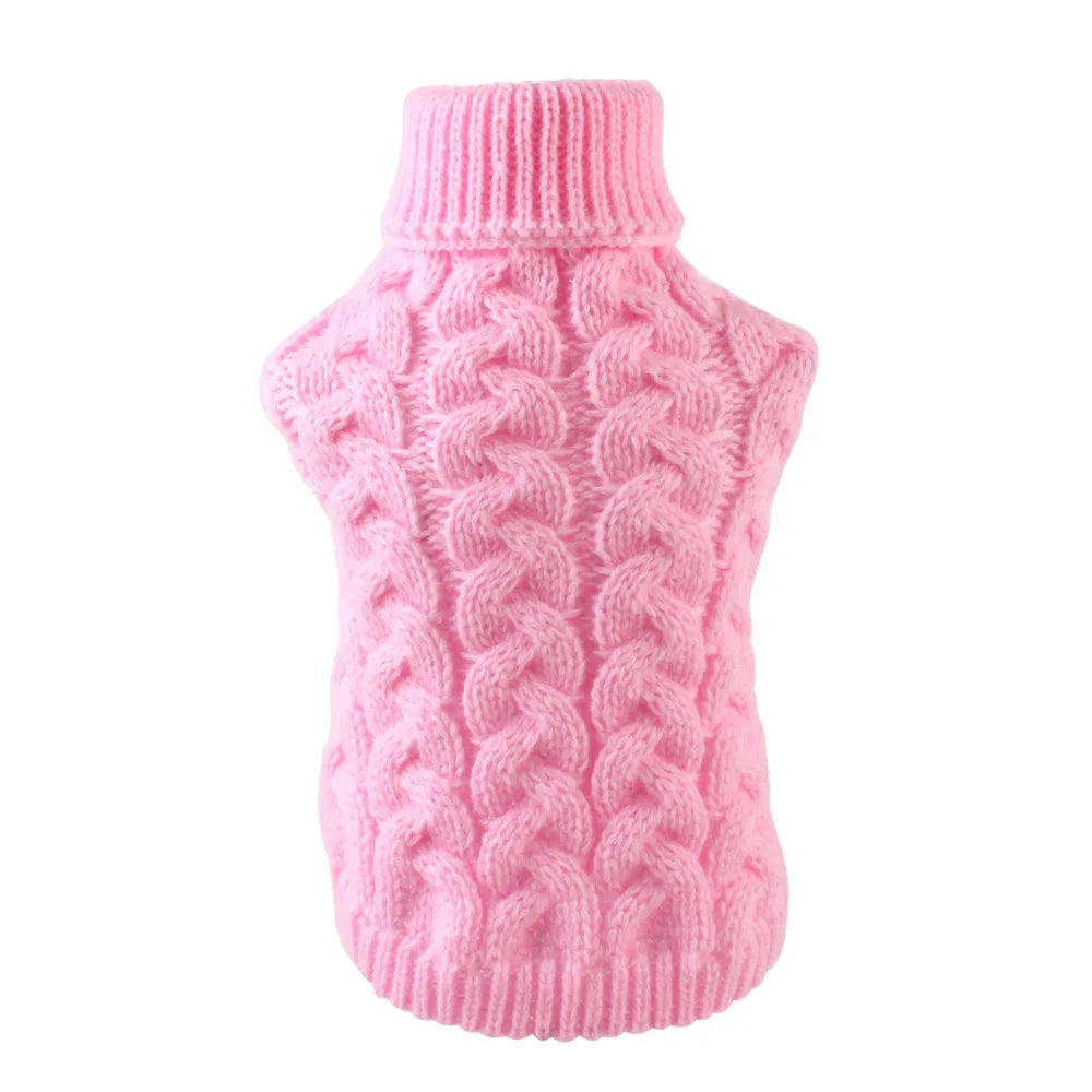 Classic Solid Chihuahua Puppy Dog Sweater for Small Dogs Winter Warm Pet Clothes Yorkshire Schnauzer Pullovers disfraz de perro