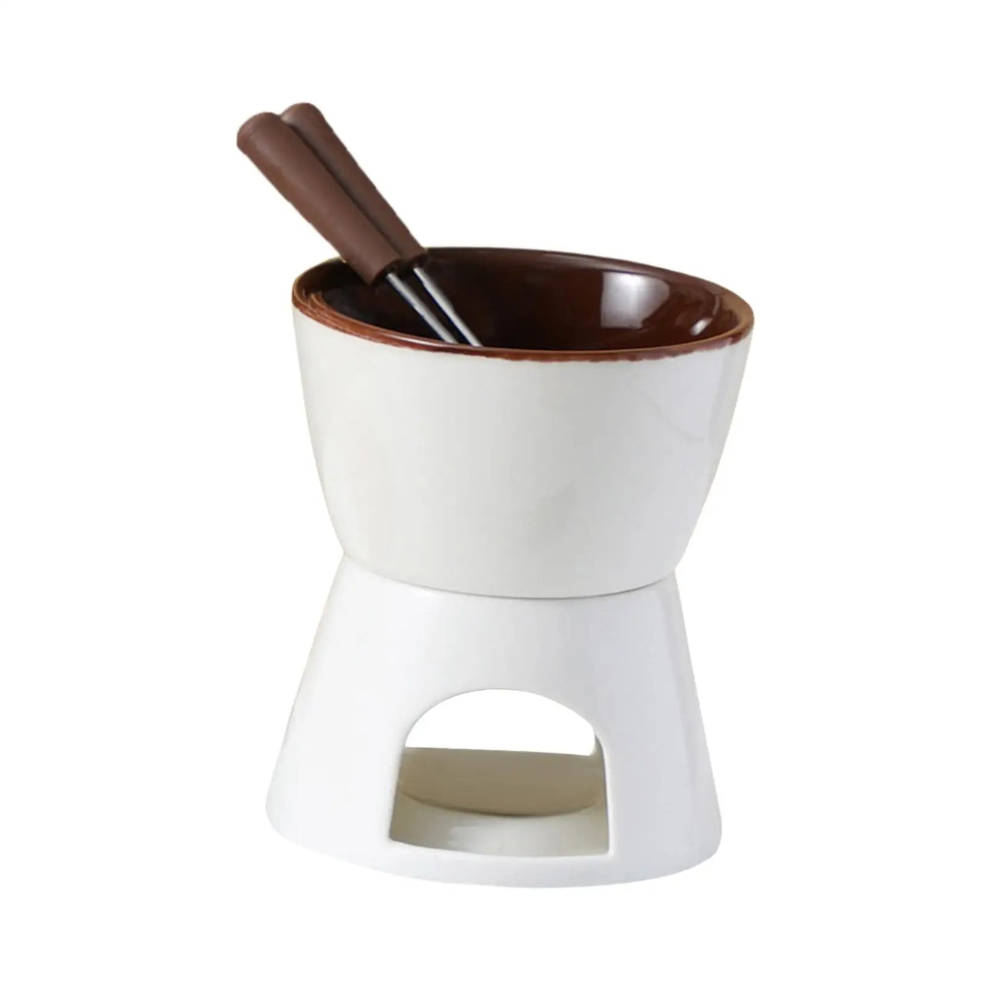 Chocolate Fondue Pot Cooking Cookware Dinner Wedding Dining Caramel 300ml