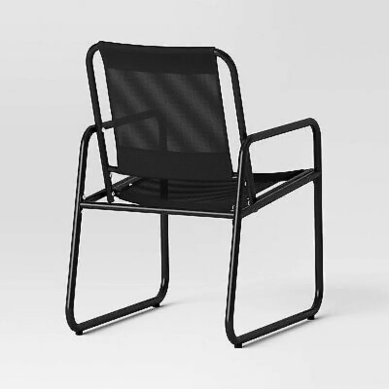 3pc Metal Patio Bistro Set, Outdoor Furniture Set - Black - Room Essentials