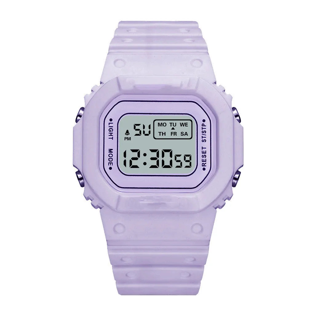 UTHAI CE117 Sports Electronic Watch Unisex Square Watches students Digital Wristwatch Waterproof Clock Bracelet For LED