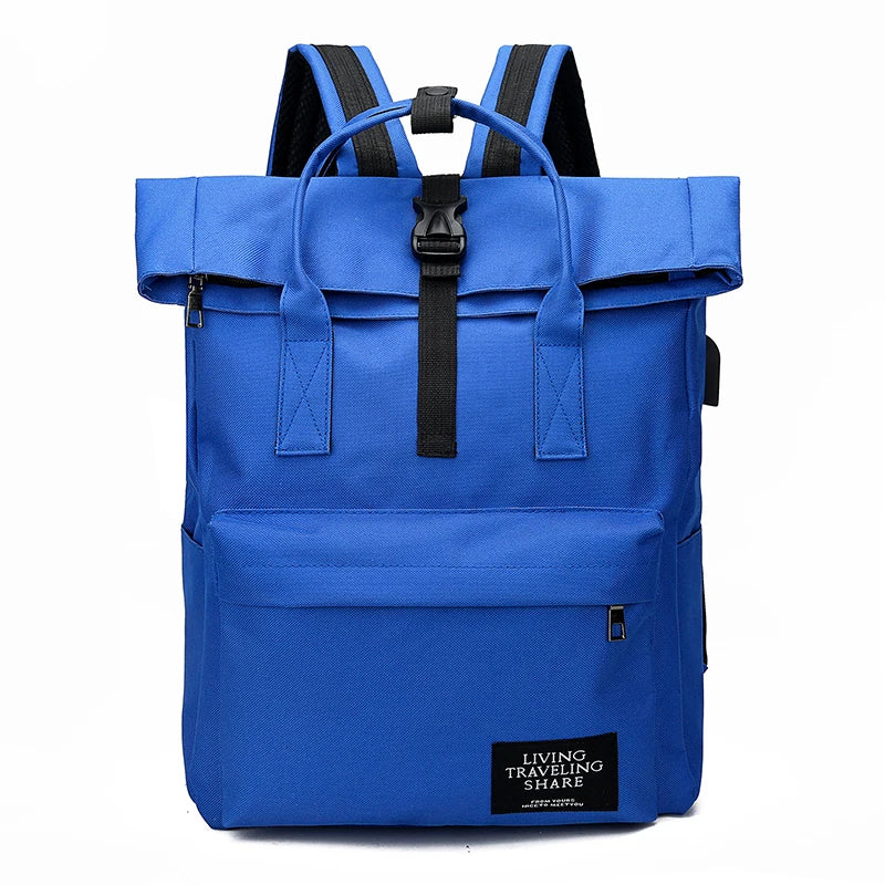 Fashion USB Laptop Backpack For Women Men Shoulder Bags SchoolBag Female Mochila Backpacks For Teenage Girls Travel Rucksack