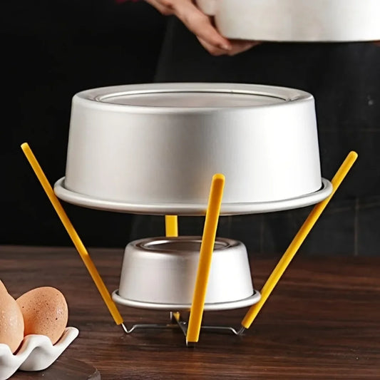 Collapsible Stainless Steel Cake Cooling Rack Multifunction Convenient Chiffon Cake Cooling Rack for Baking Essential Gadgets