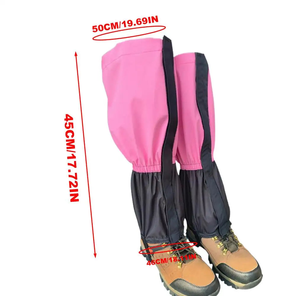 Waterproof Snow Leg Gaiters Hiking Boot Legging Shoes Gaiters Shoe Cover Adjustable Boot Gaiters For Camping Climbing Accessoriy