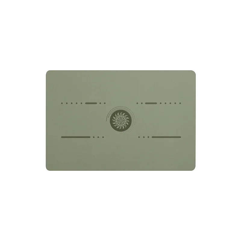 Pu Natural Rubber Yoga Mat Flat Support Portable Mini Auxiliary Pad Anti-Slip Knee Cushion Meditation Head Upside Sport Exercise