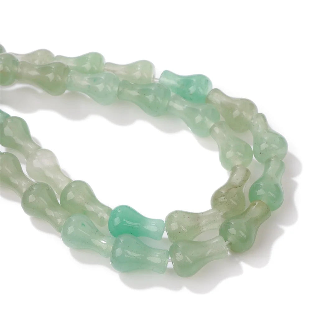 8x12mm Natural Vase Shape Stone Beads Agates Opal Tiger Eye Gems Bead Polished Spacer Loose Beads for Jewelry Making Handmade