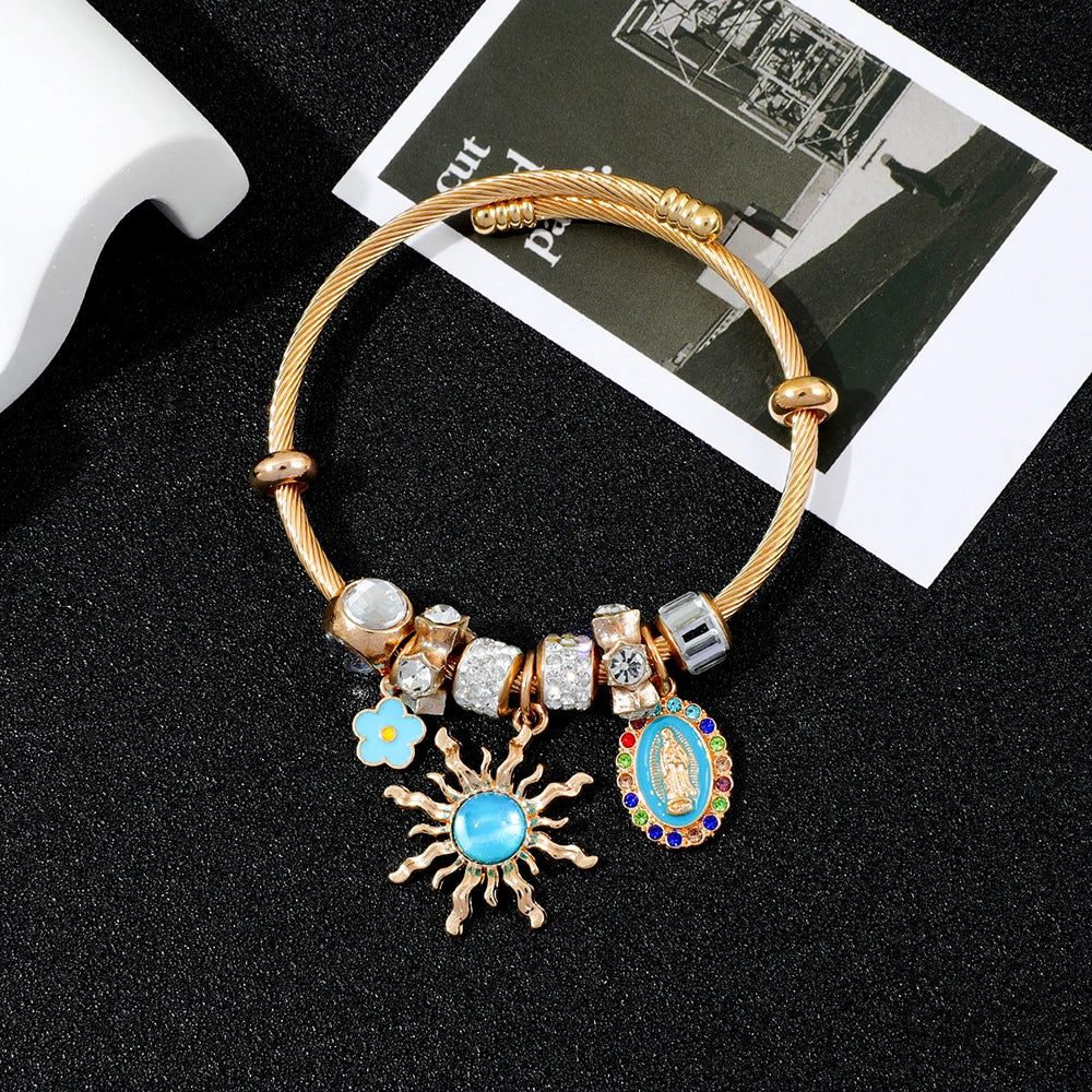 Jesus Bracelet Gold Fashion Metal Hookless Vintage Bracelet Women's Bracelet Favorite