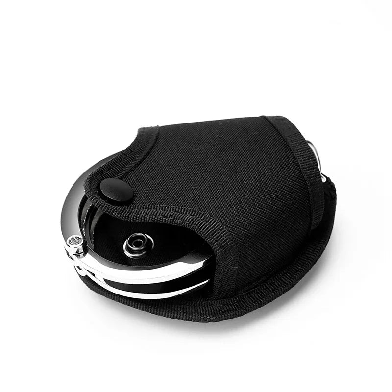 Tactical Profession Handcuffs Case Police Shackles Holster Molle Belt Pouch Nylon Holder Handcuff Hunting Accessories Equipment